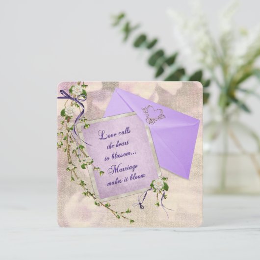 Invitation Papier mariage (Debout devant)
