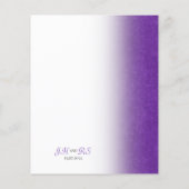 Invitation papier Mariage virtuel Parties scintill (Dos)