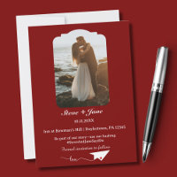 Papier Mariage Voyage Avion Moderne Enregistrer La