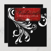 Invitation Papier métallique 311-Enchantée Rouge Swanky (Devant / Derrière)