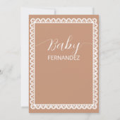 Invitation Papier mexicain Picado Cielito Lindo Baby shower (Dos)