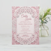 Invitation Papier mexicain Picado Cielito Lindo Baby shower (Debout devant)