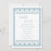 Invitation Papier mexicain Picado Cielito Lindo Baby shower (Devant)