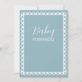 Invitation Papier mexicain Picado Cielito Lindo Baby shower (Dos)