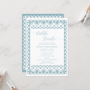 Invitation Papier mexicain Picado Cielito Lindo Baby shower