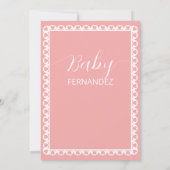 Invitation Papier mexicain Picado Cielito Lindo Baby shower (Dos)