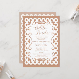 Invitation Papier mexicain PicadoCielito Lindo Baby shower