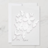 Invitation Papier Papillons (Dos)
