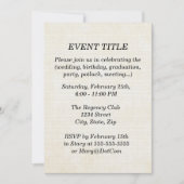 Invitation Papier parcheminé de l'arrière - plan | (Devant)