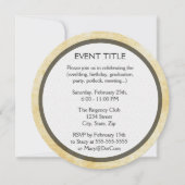 Invitation Papier parcheminé de l'arrière - plan | (Devant)