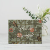 Invitation Papier peint en treillis de William Morris (Debout devant)