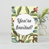 Invitation Papier peint floral Art Nouveau Joli (Debout devant)