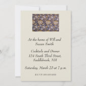 Invitation Papier peint floral Arts Crafts de William Morris  (Dos)