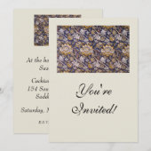 Invitation Papier peint floral Arts Crafts de William Morris  (Devant / Derrière)