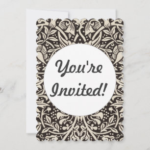 Invitation Papier peint floral Narcisse de William Morris