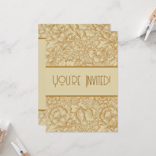 Invitation Papier peint floral Poppy de William Morris
