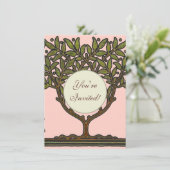 Invitation Papier peint frise d'arbre de William Morris (Debout devant)