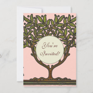 Invitation Papier peint frise d'arbre de William Morris