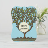 Invitation Papier peint frise d'arbre de William Morris (Debout devant)