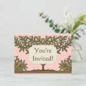 Invitation Papier peint frise d'arbre de William Morris (Debout devant)