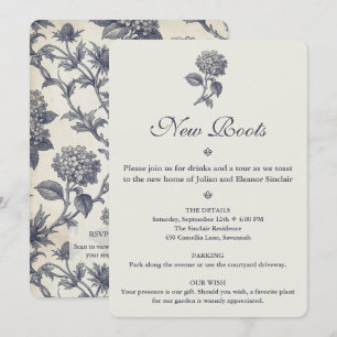 Invitation Papier Peint Hydrangea Mer Fleurie pour la Créatio