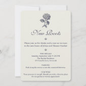 Invitation Papier Peint Hydrangea Mer Fleurie pour la Créatio (Devant)