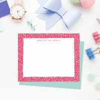 Papier personnel Empreinte de léopard à neige rose