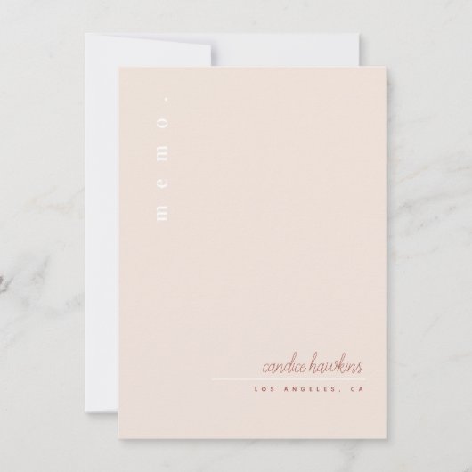 Invitation Papier personnel moderne et simple (Devant)