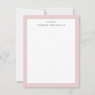 Invitation Papier personnel traditionnel rose et blanc