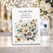 Invitation Papier Quilling Flowers Mariage Enregistrer la dat