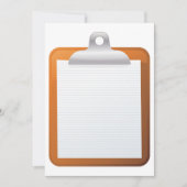 Invitation Papier Sur Un Porte - bloc (Devant)