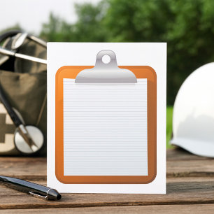 Invitation Papier Sur Un Porte - bloc