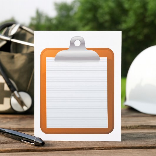 Invitation Papier Sur Un Porte - bloc