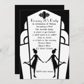 Invitation Papiers Art déco (Devant / Derrière)