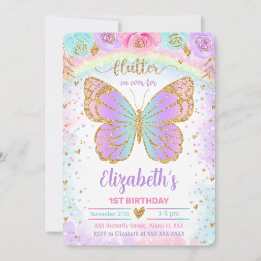 Invitation Papillon (Devant)