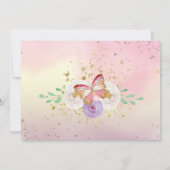 Invitation Papillon 1er 2e 3e 4e 5e Anniversaire de la photo (Dos)