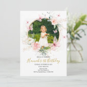 Invitation Papillon 1er anniversaire (Debout devant)