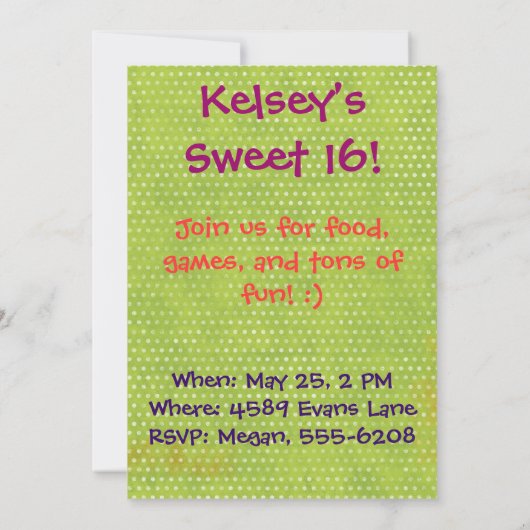 Invitation Papillon à fleurs d'arbre (Dos)