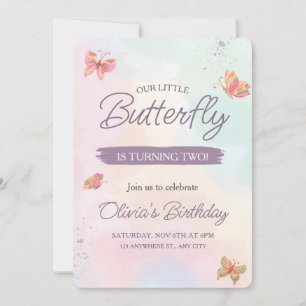 Invitation papillon, Anniversaire des papillons Pa