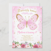 Invitation Papillon Aquarelle (Devant)