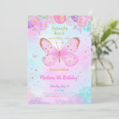 Invitation Papillon Aquarelle (Debout devant)