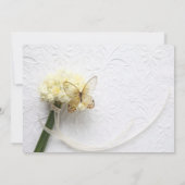 Invitation Papillon au mariage de bouquet de fleurs (Dos)