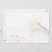 Invitation Papillon aux fleurs de printemps (Dos)