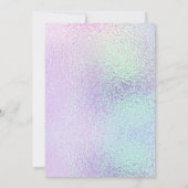 Invitation Papillon Baby shower fille Parties scintillant or (Dos)