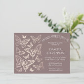 Invitation Papillon Chic Ménage | Or Rose de cuivre (Debout devant)
