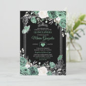 Invitation Papillon coing Dusty Vert Mexicain Charra Mis (Debout devant)