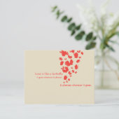 Invitation Papillon corail Sauvegarder la date (Debout devant)