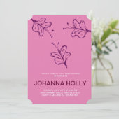 Invitation papillon de chevreau (Debout devant)