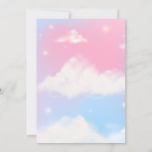 Invitation Papillon de graduation rose violet scintillant (Dos)