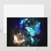 Invitation Papillon de nuit (Devant / Derrière)